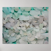 White Seafom Seaglass Poster (Voorkant)