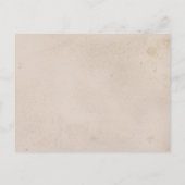 White Seashell Beach Sand Receptie Enclosure Kaart (Achterkant)