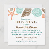 White Seashells Wedding Bridal Shower Uitnodiging (Voorkant)