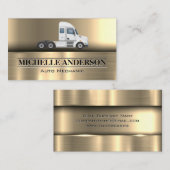 White Semi Truck Visitekaartje (Voorkant / Achterkant)