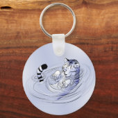 White Serenity Tiger Sleutelhanger (Voorkant)