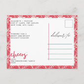 White Shadow Het is een prachtig leven Kerstmis Feestdagenkaart (Achterkant)