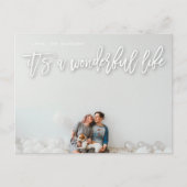 White Shadow Het is een prachtig leven Kerstmis Feestdagenkaart (Voorkant)