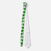 White Shamrock St. Patrick's Day Irish Good Luck Stropdas (Achterkant)