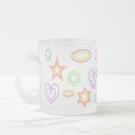 White shapes mug matglas koffiemok