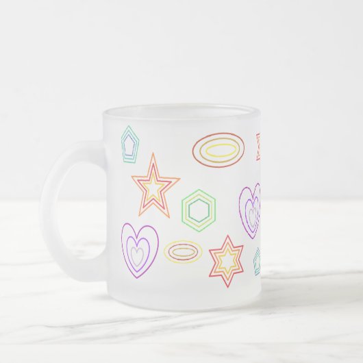 White shapes mug matglas koffiemok (Links)
