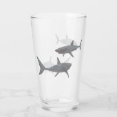 White Shark Glass Glas (Achterkant)