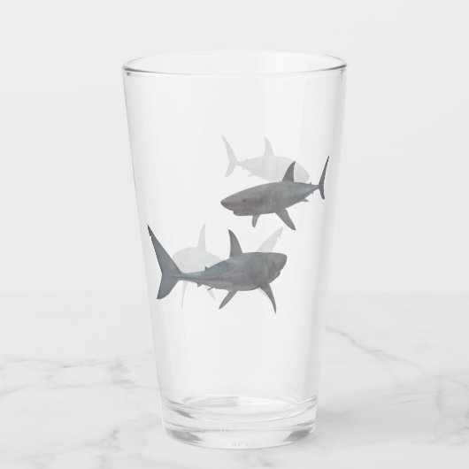 White Shark Glass Glas (Achterkant)