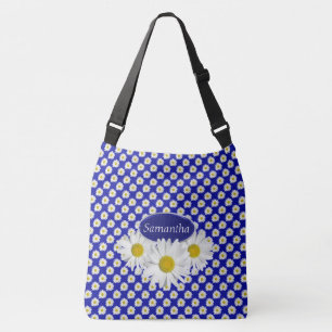 White Shasta Daisies Custom Crossbody Tas