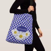 White Shasta Daisies Custom Crossbody Tas (Dichtbij)