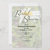 White Shasta Daisy Foto Vrijgezellenfeest Kaart (Voorkant)