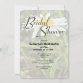 White Shasta Daisy Foto Vrijgezellenfeest Kaart (Voorkant)