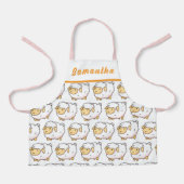 White Sheep Schattige licht gepersonaliseerd Schort (Voorkant)