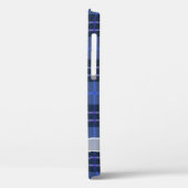 White Sheer Bow op Blue Play Case-Mate iPhone Case (Achterkant / Links)