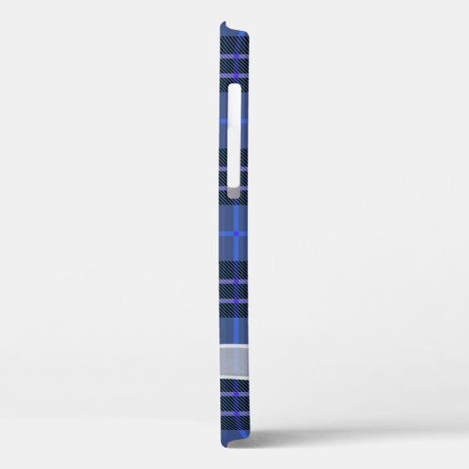 White Sheer Bow op Blue Play Case-Mate iPhone Case (Achterkant / Links)