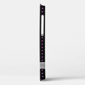 White Sheer Bow op Neon Stippen Case-Mate iPhone Case (Achterkant / Links)