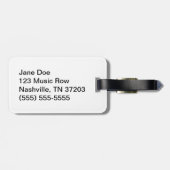 White Sheet Music Bagagelabel (Achterkant horizontaal)