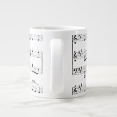 White Sheet Music Grote Koffiekop (Achterkant)