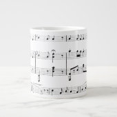 White Sheet Music Grote Koffiekop (Voorkant)