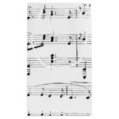 White Sheet Music Klein Cadeauzakje (Achterkant)