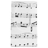 White Sheet Music Klein Cadeauzakje (Voorkant)