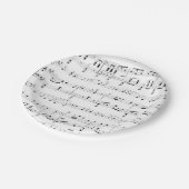 White Sheet Music Papieren Bordje (Gekanteld)