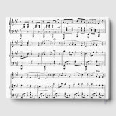 White Sheet Muziek Gastenboek (Achterkant)