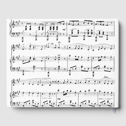 White Sheet Muziek Gastenboek (Achterkant)