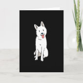White Shepherd dog Kaart (Voorkant)