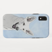 White Shepherd Painting - Cute Original Dog Art Case-Mate iPhone Case (Achterkant (horizontaal))