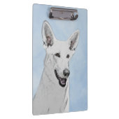 White Shepherd Painting - Cute Original Dog Art Klembord (Rechts)