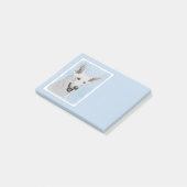 White Shepherd Painting - Cute Original Dog Art Post-it® Notes (Schuin)