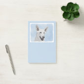 White Shepherd Painting - Cute Original Dog Art Post-it® Notes (Kantoor)