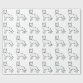 White Shepherd / White German Shepherd Dog Cadeaupapier (Vlak)