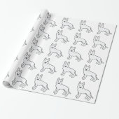 White Shepherd / White German Shepherd Dog Cadeaupapier (Uitgerold)