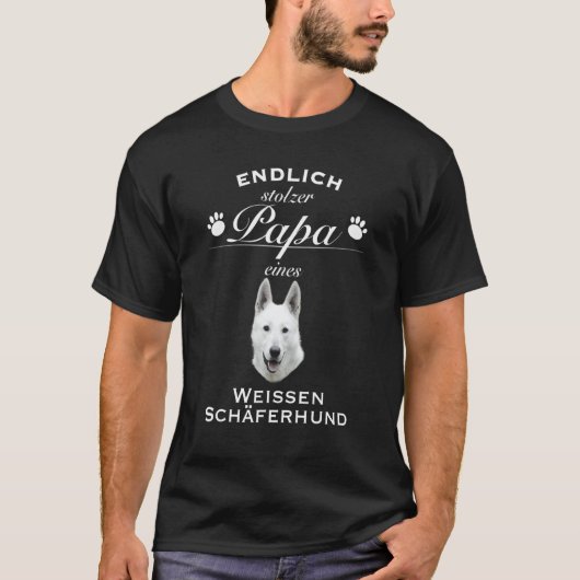 White Shepherd White Shepherd Shepherd T-shirt (Voorkant)