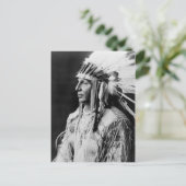White Shield - Arikara Native American Indian Briefkaart (Staand voorkant)