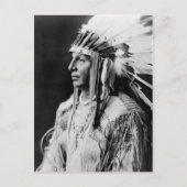White Shield - Arikara Native American Indian Briefkaart (Voorkant)