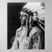 White Shield - Arikara Native American Indian Poster (Voorkant)