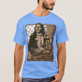 White Shield Northern Cheyenne Warrior T-shirt (Voorkant)