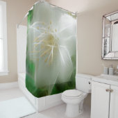 White Shiny Jasmine Douchegordijn (In situ)