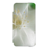 White Shiny Jasmine Incipio iPhone Portemonnee Hoesje (Voorkant Agenda)