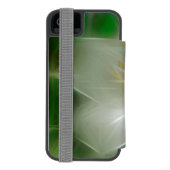 White Shiny Jasmine Incipio iPhone Portemonnee Hoesje (Agenda Achterkant)