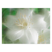White Shiny Jasmine Tafelkleed (Voorkant (Horizontaal))