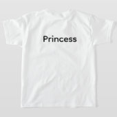 White shirt design princess  (Laag Achter)