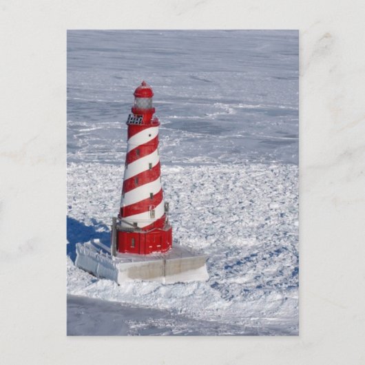 White Shoal Lighthouse Briefkaart (Voorkant)
