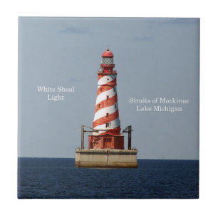 White Shoal Lighthouse tegels Tegeltje