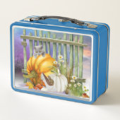 White Shoe Lost in Pumpkin Patch Collage (Achterkant)