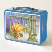 White Shoe Lost in Pumpkin Patch Collage (Voorkant)