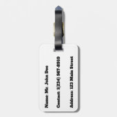 White Shoe Lost in Pumpkin Patch Collage Bagagelabel (Achterkant verticaal)